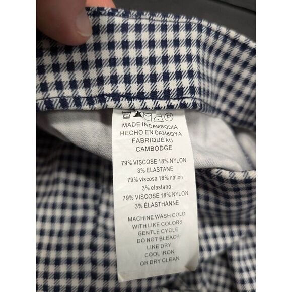 Michael Kors Gingham Pull on Stretch Trouser Pants Small - Picture 4 of 8